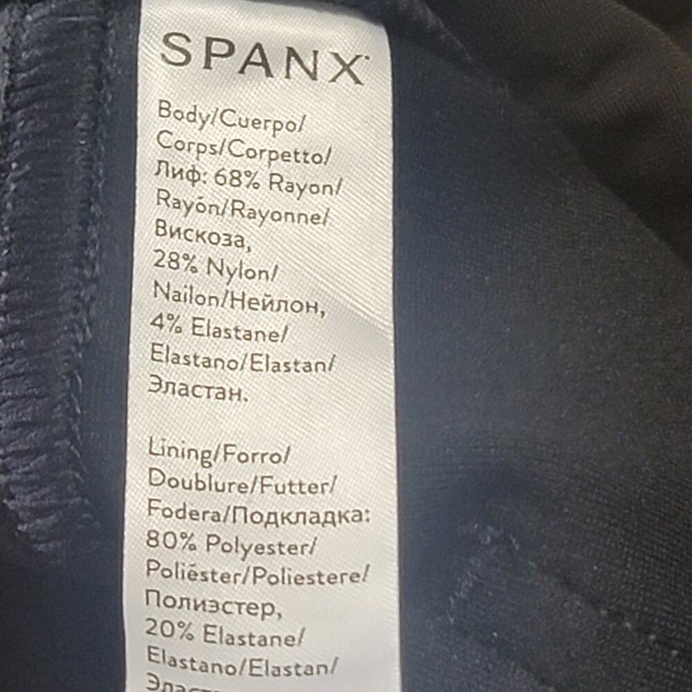 SPANX Ponte Leggings The Perfect Black Pant SZ M Petite - Picture 10 of 12